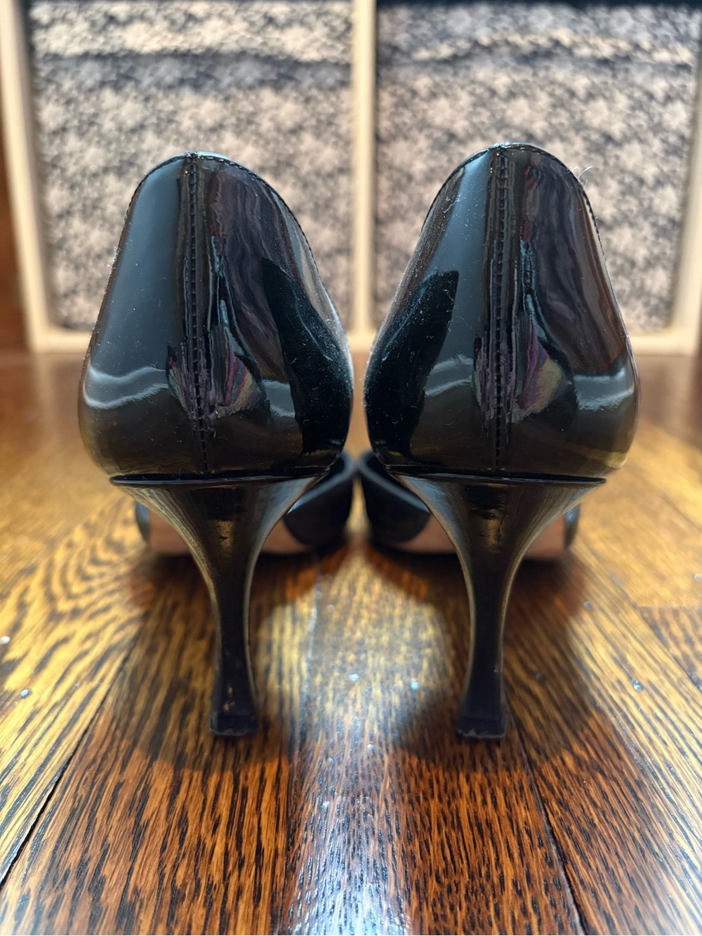 Manolo Blahnik Black Kitten Heels - Picture 3 of 7